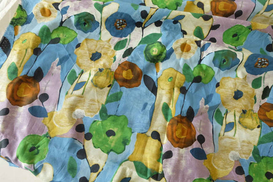 Watercolor Garden Cotton Lawn – 3.28 yd