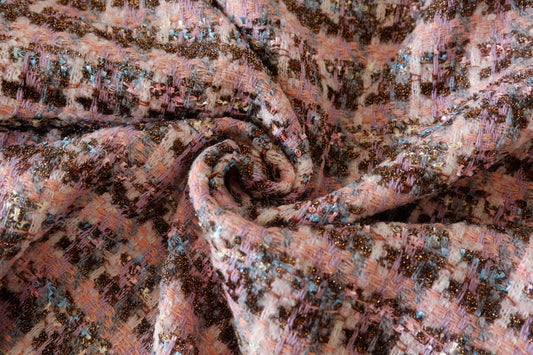 Rose Metallic Blend Bouclé Tweed – 2.2 yd