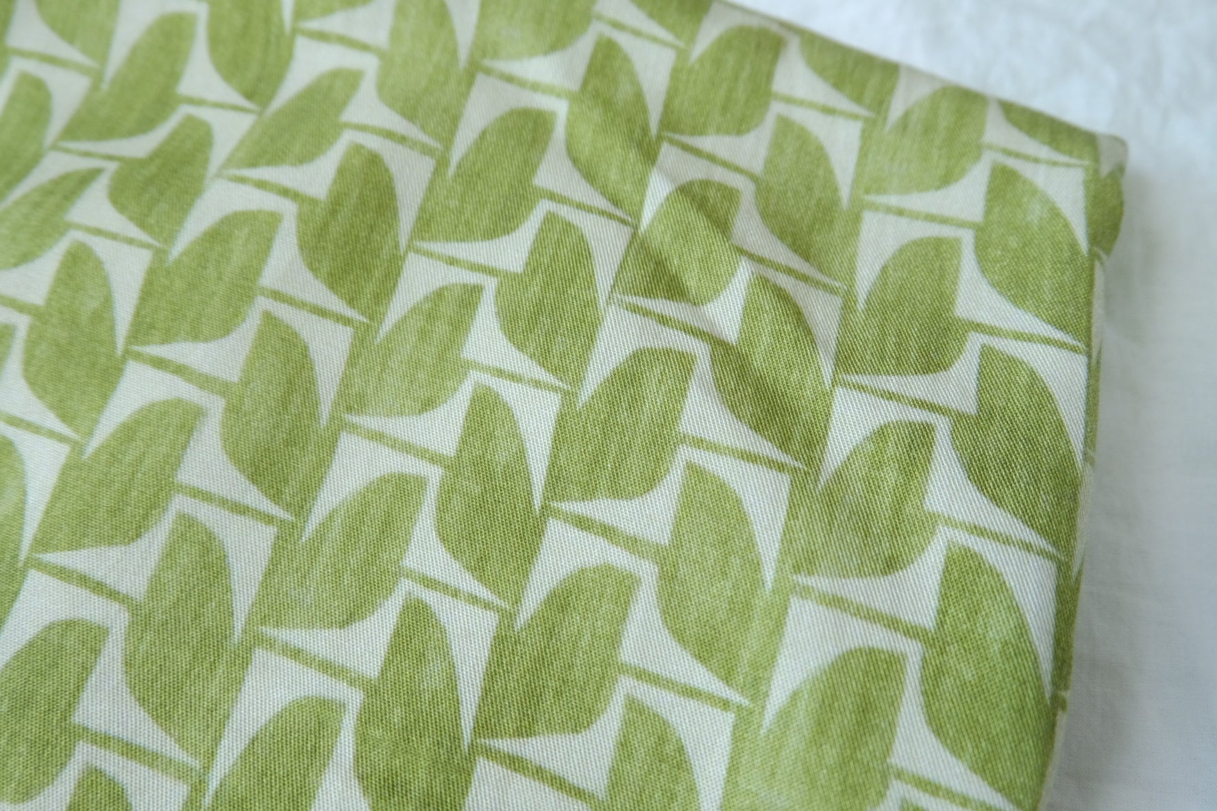 Green Leaf Fine Twill Tencel Fabric - 2.19 yd