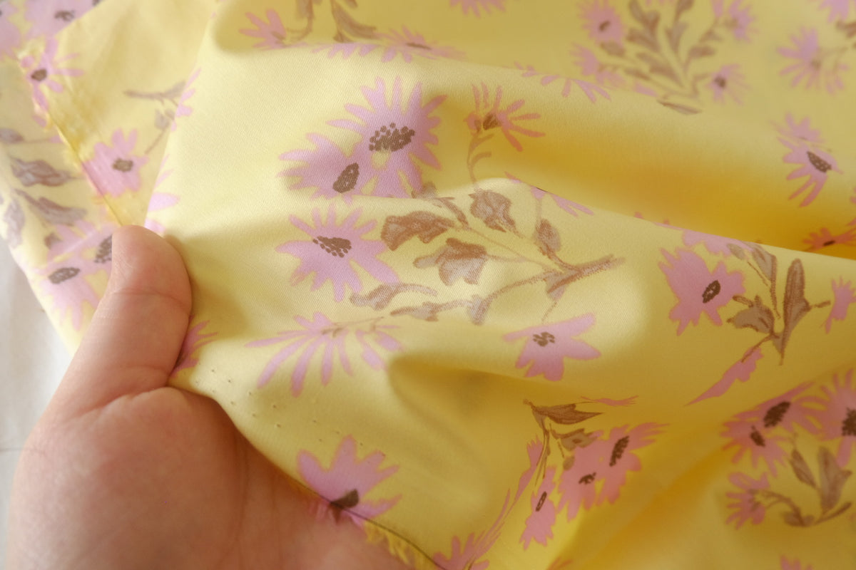 Buttercup Blossom Cotton Lawn – 2.2 yd