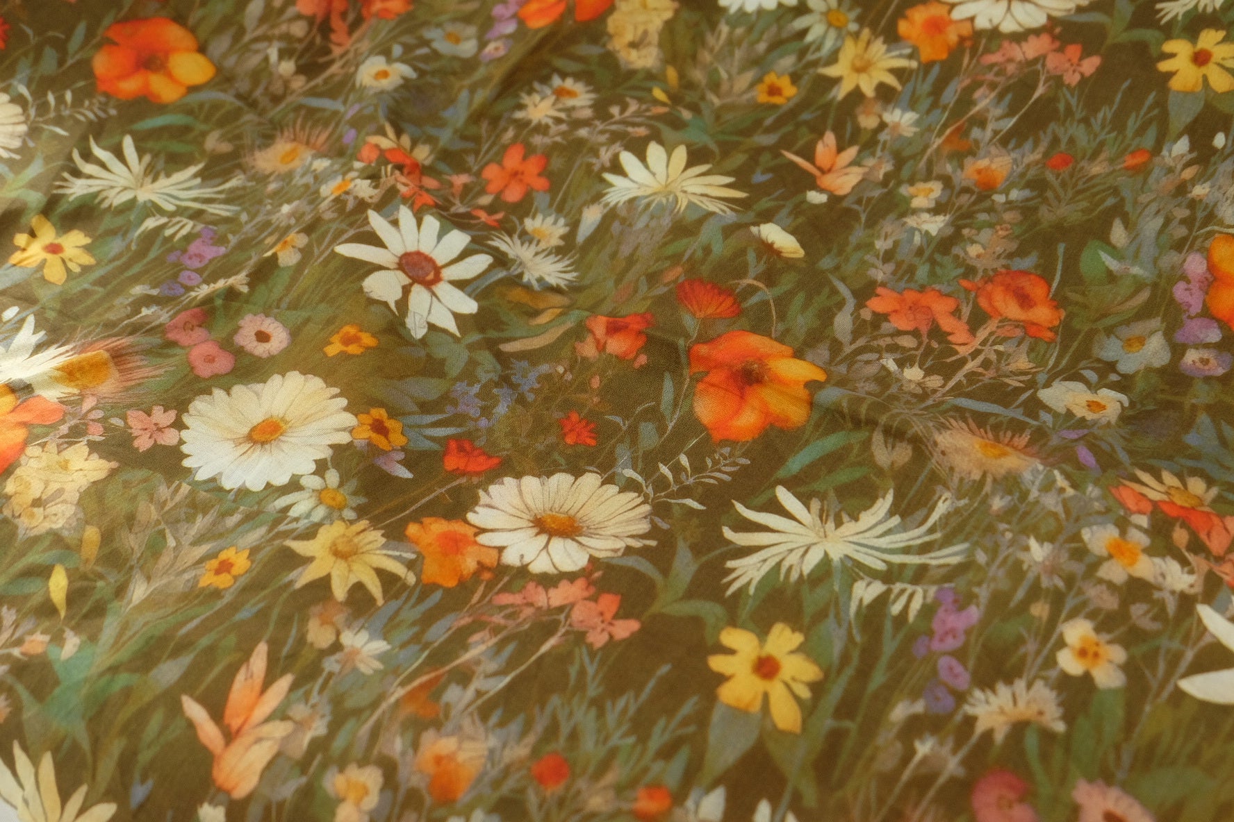Autumn Meadow Cotton Voile – 2.2 yd