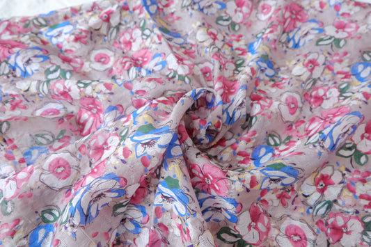 Jacquard Tencel Nylon with Cutwork Detail 2.2 Yards