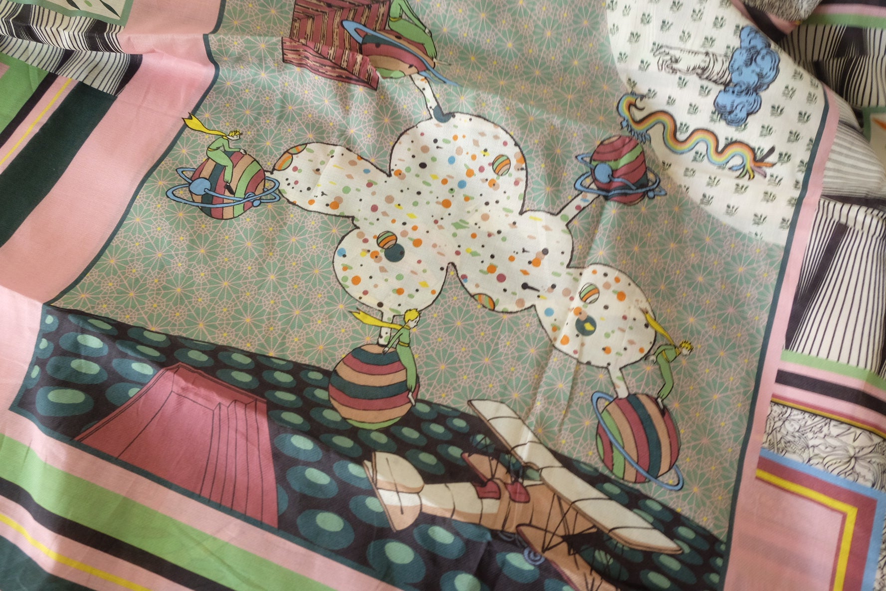 Storybook Planet Cotton Fabric – 2.75 yd