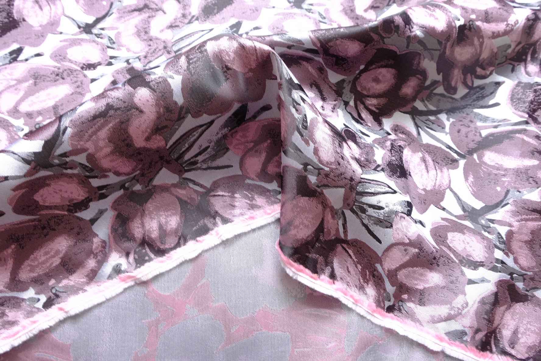 Tulip Brocade Fabric, Statement Occasion Weight, 2.19 by 2.19 Yards