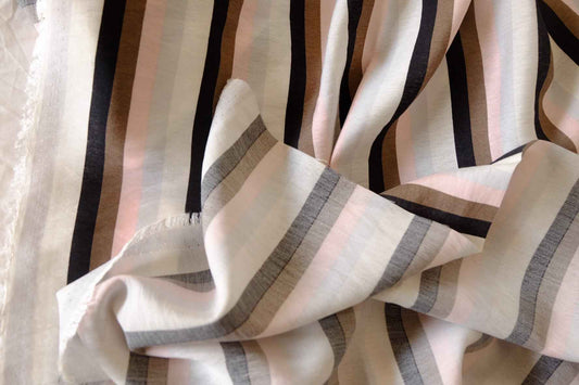 Soft Stripe Lyocell Cotton Linen – 2.19 yd