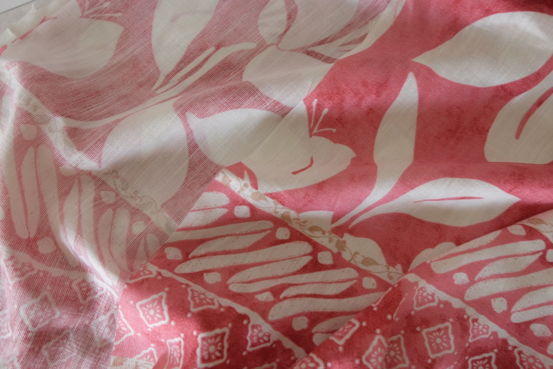 Border Print Tencel Cotton Fabric – 3.3 yd