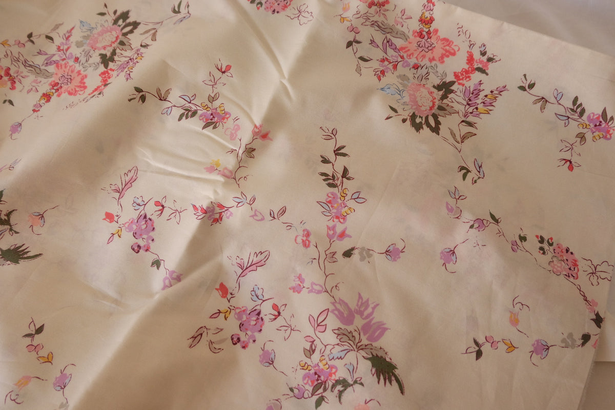 Vintage Blush Garden Cotton Poplin – 3.28 yd