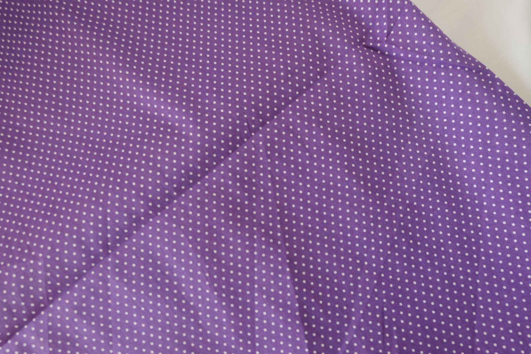 Purple Mini Dot Cotton Poplin Fabric – 2.2 yd