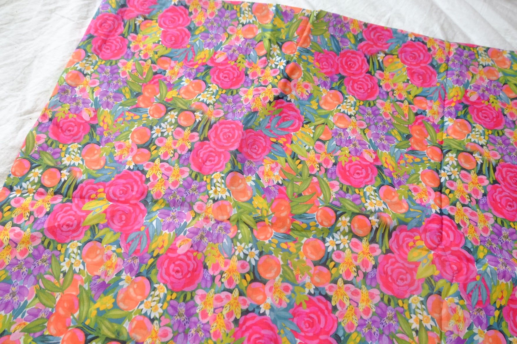 Bright Garden High-Count Cotton Fabric - 3.28 yd