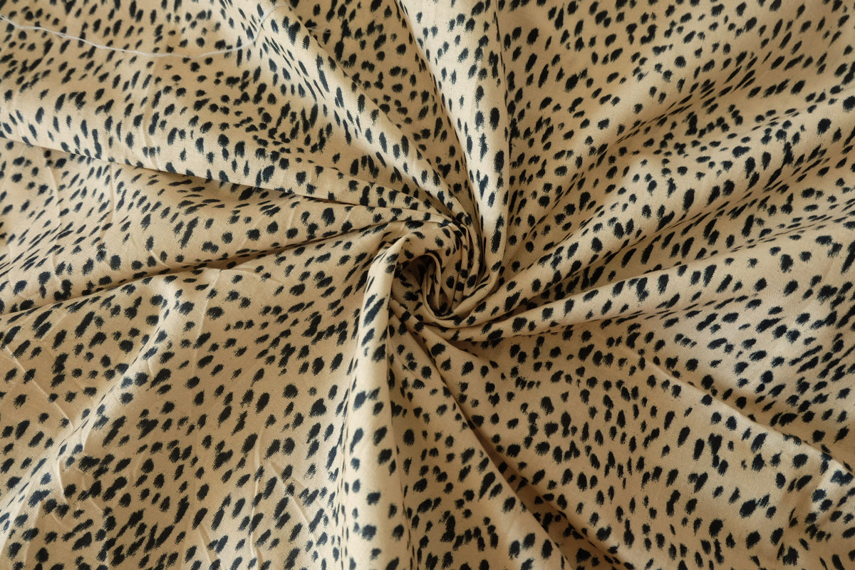Wild Instinct – Spotted Animal Print Cotton Fabric – 3.28 yd