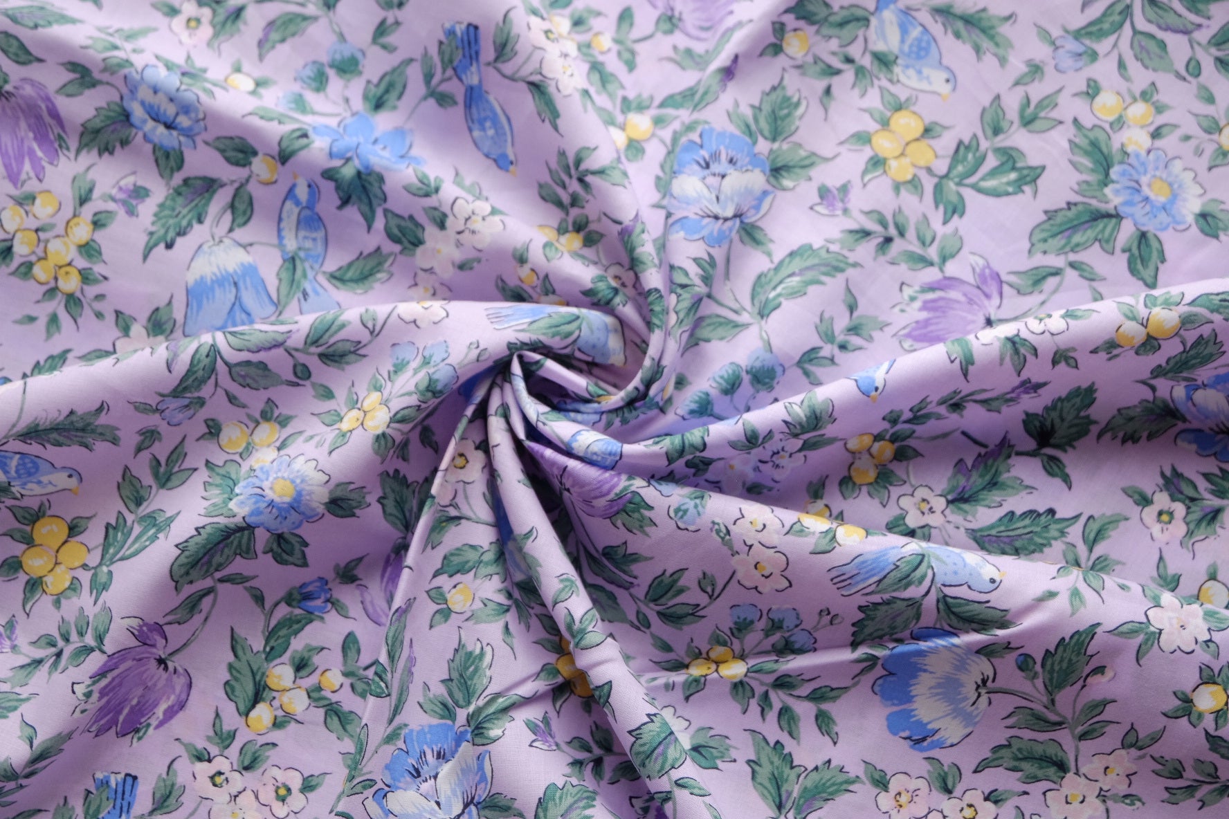 Lavender Garden Floral Cotton – 2.2 yd
