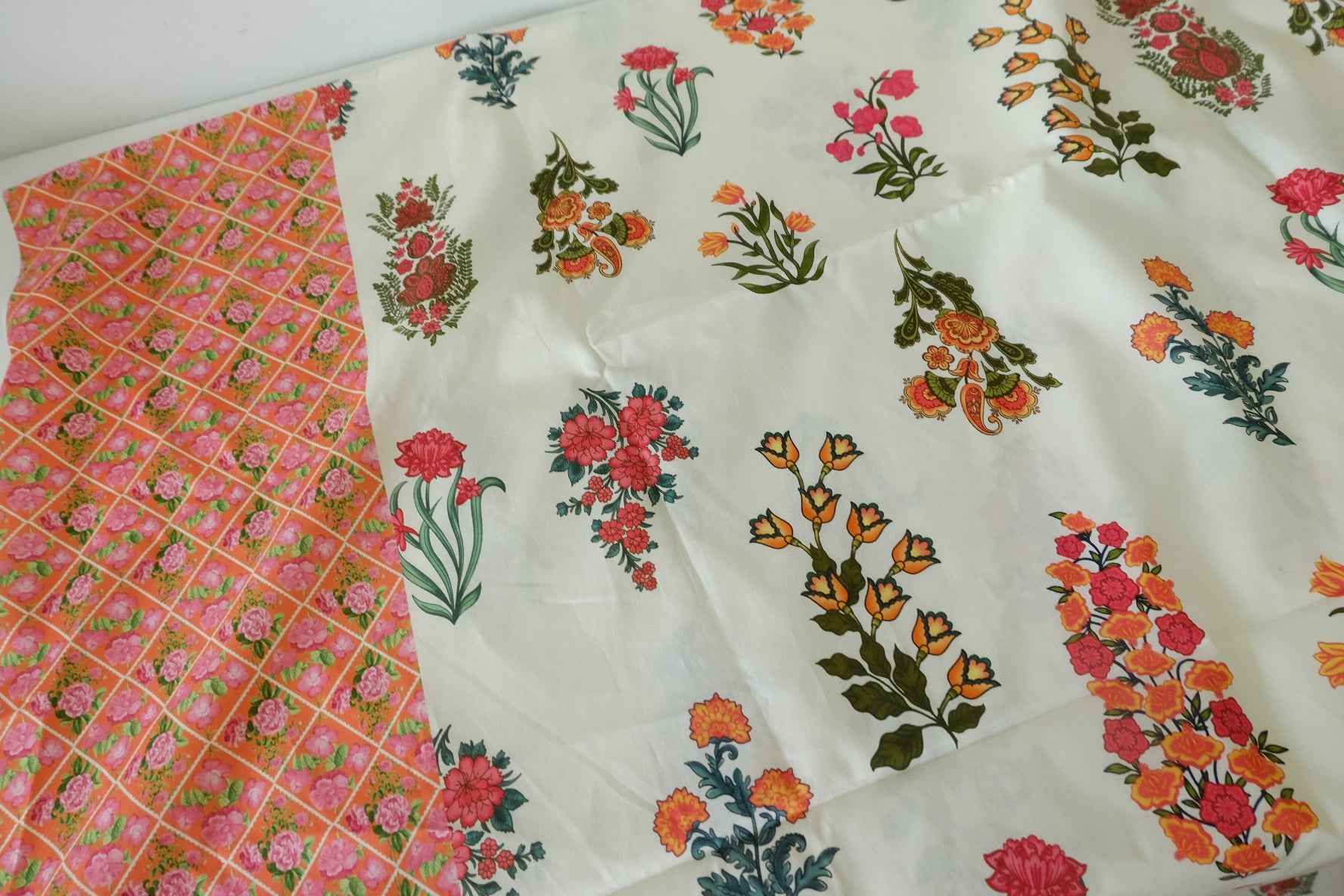 Border Floral Cotton Poplin — 3.28 yd