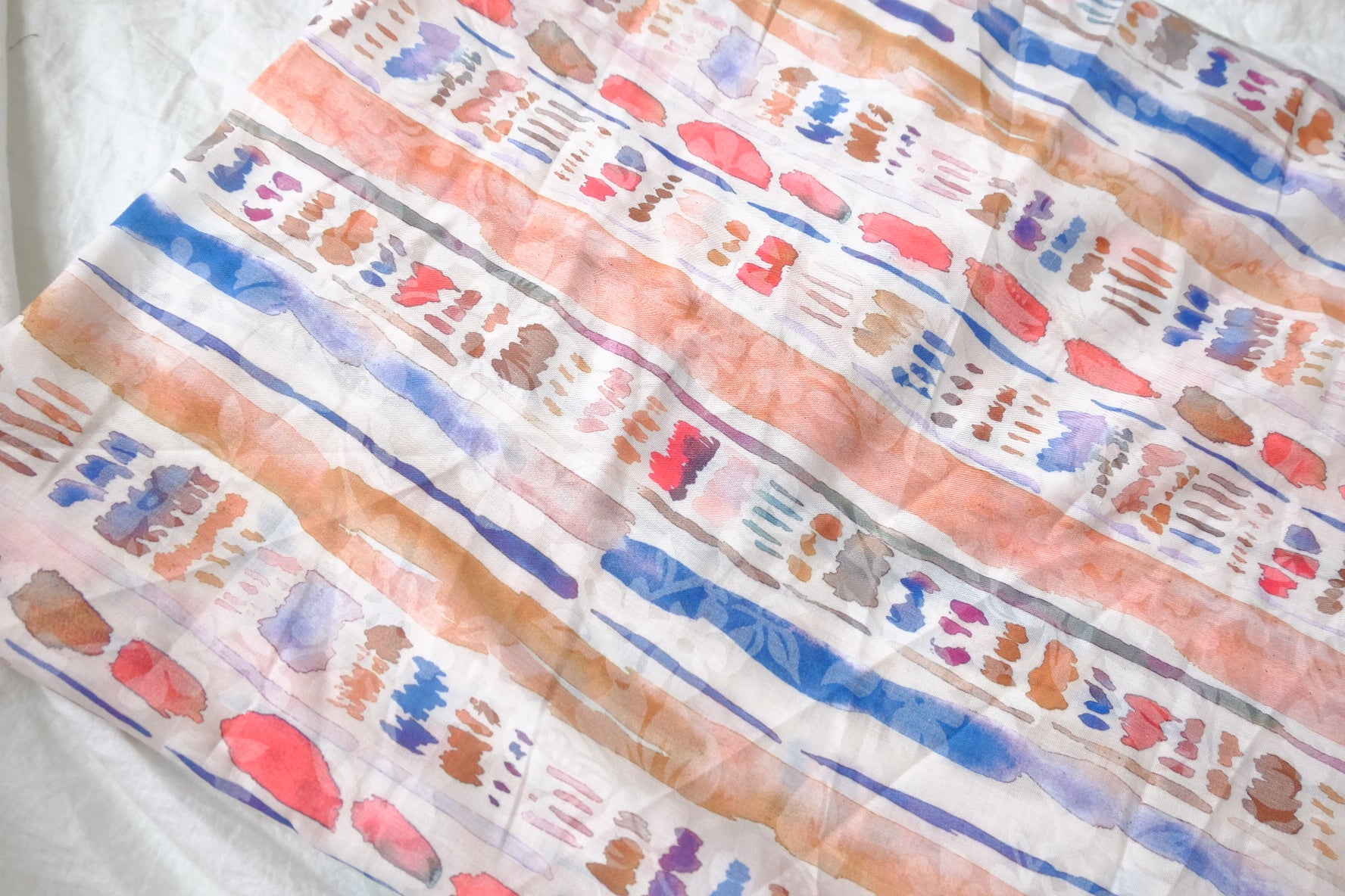 Watercolor Stripe Jacquard Tencel Cotton — 2.19 yd