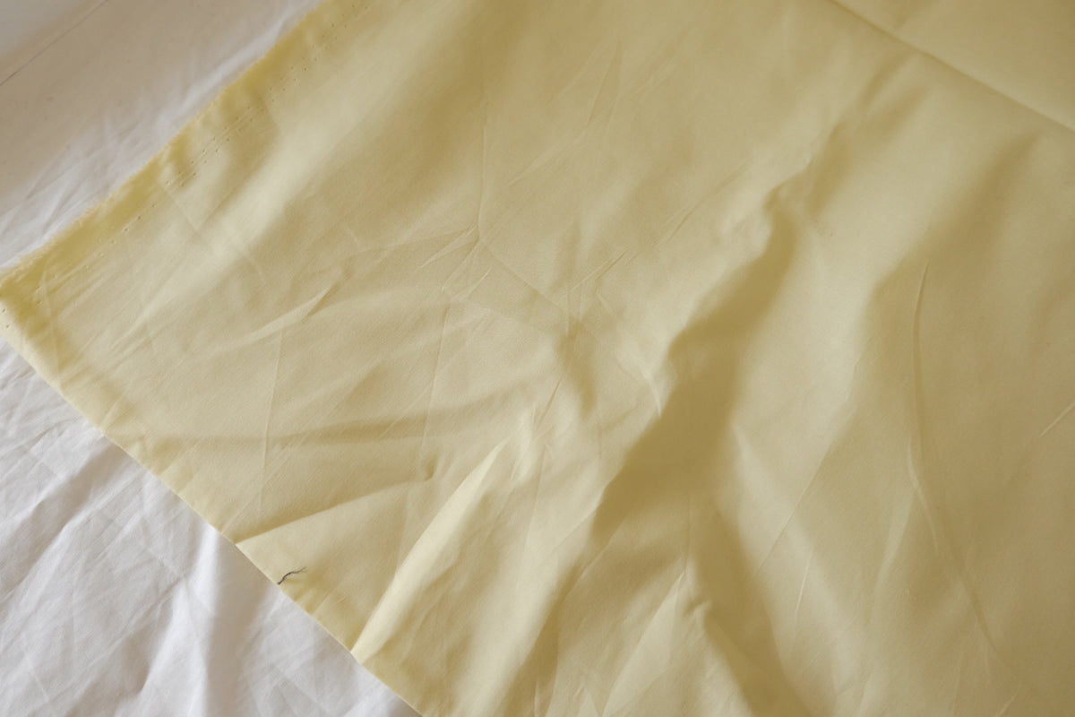 Butter Yellow – Crisp High-Density Cotton Poplin Fabric – 2.19 yd