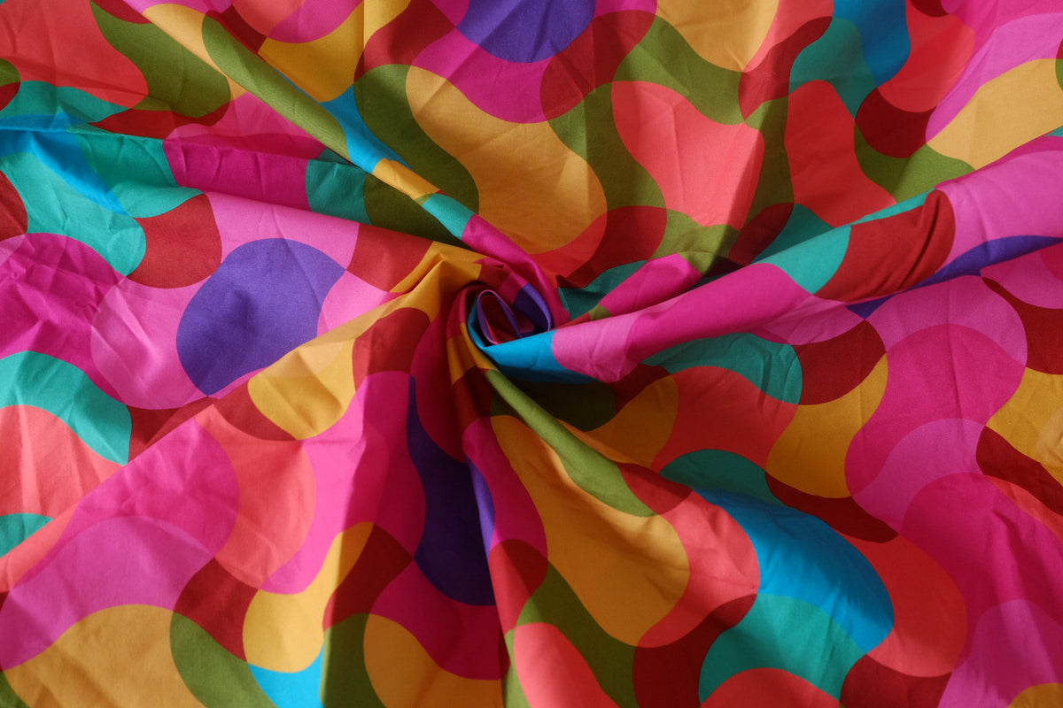 Color Wave High-Density Cotton Poplin — 1.86 yd