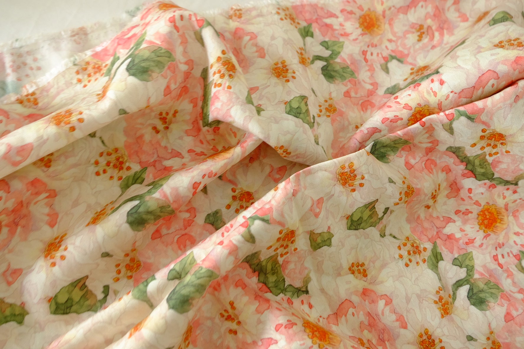 Blush Peony Cotton Nylon Blend – 3.3 yd