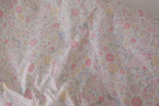 Soft Garden Floral Cotton Lawn Fabric – 3.3 yd