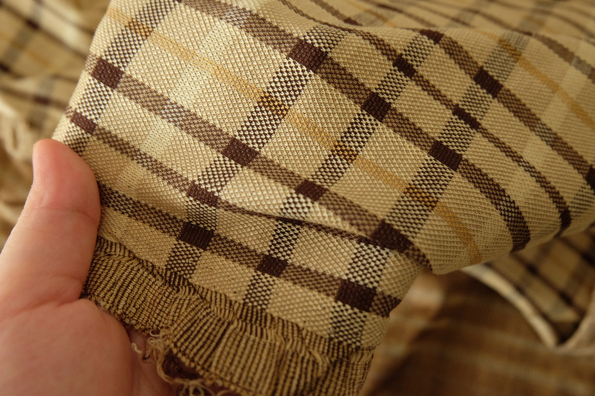 Warm Plaid Cotton Knit – Sold by the Meter