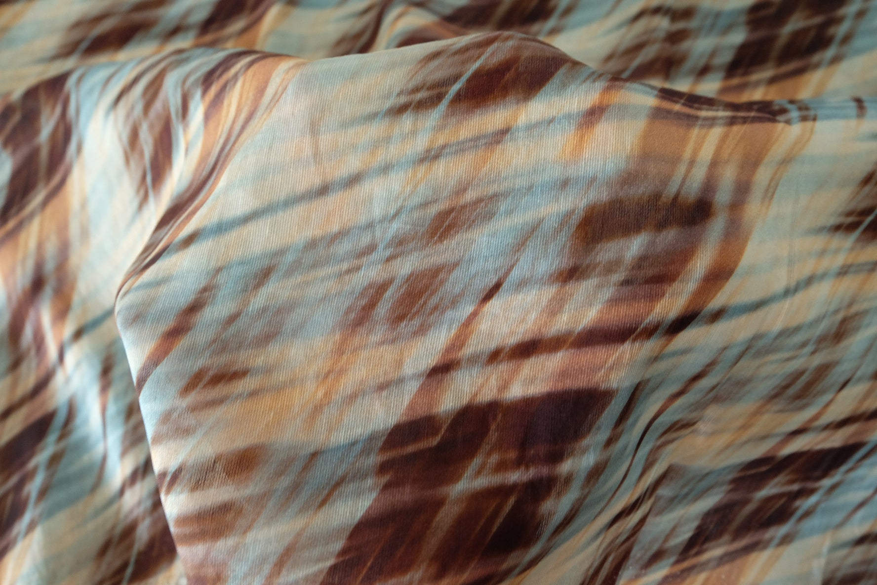 Soft Abstract Plaid Tencel Linen Fabric - 2.2 yd
