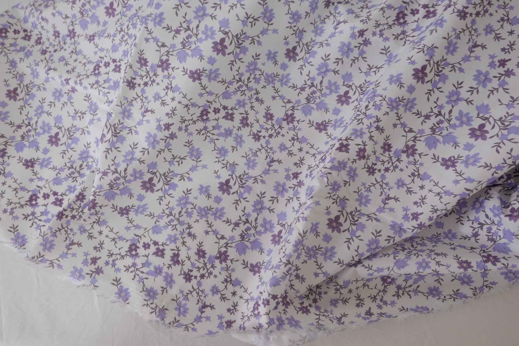 Lilac Ditsy Floral High Count Cotton Fabric – 2.2 yd