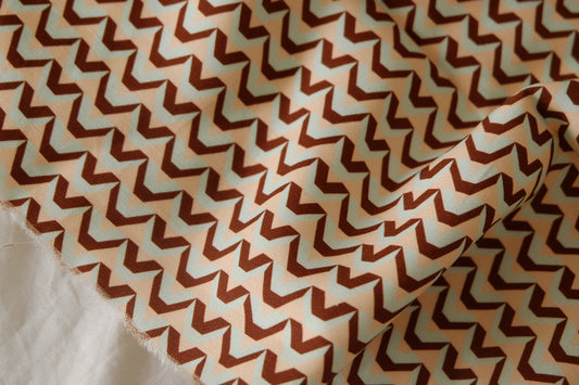Retro Chevron Cotton Rayon Twill – 1.6 yd
