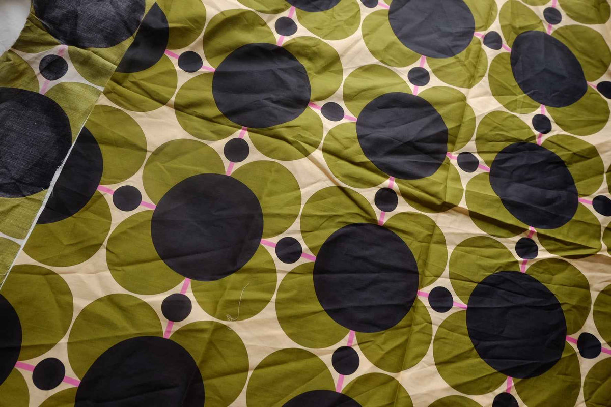 Olive Mod Circle Cotton Lawn — 3.3 yd