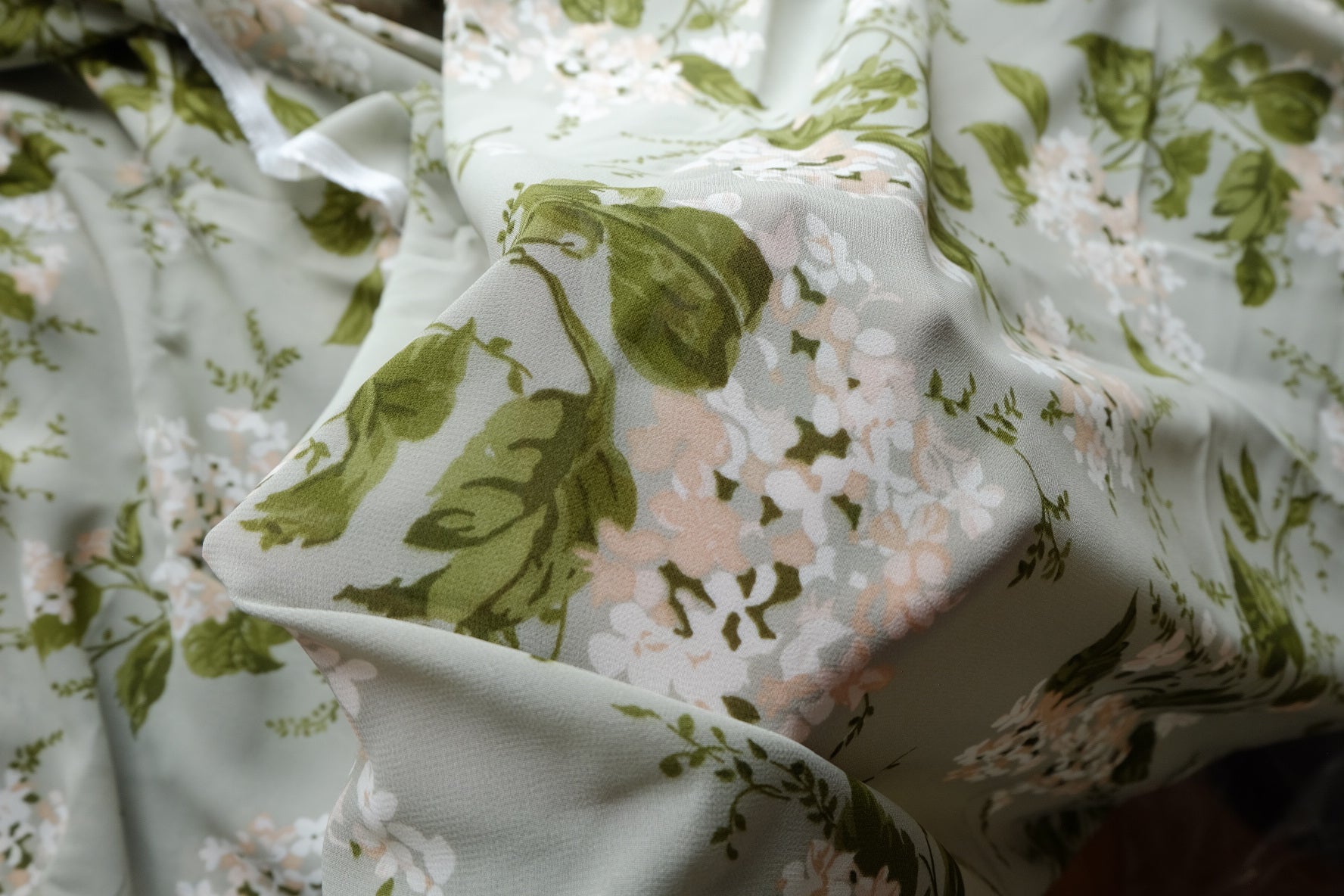 Sage Floral Cotton Viscose Blend – 3.3 yd