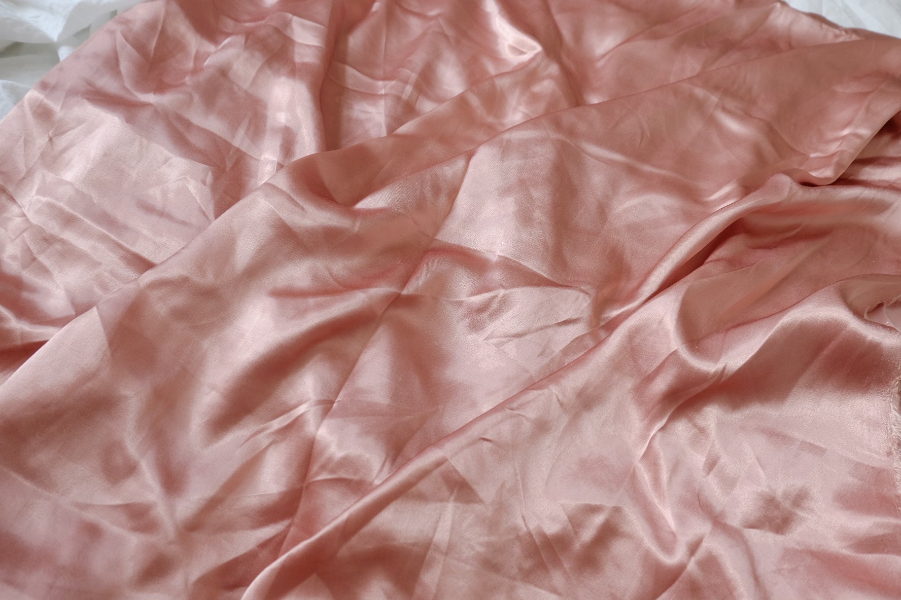 Lustrous Champagne Pink Party Fabric — 3.28 Yards