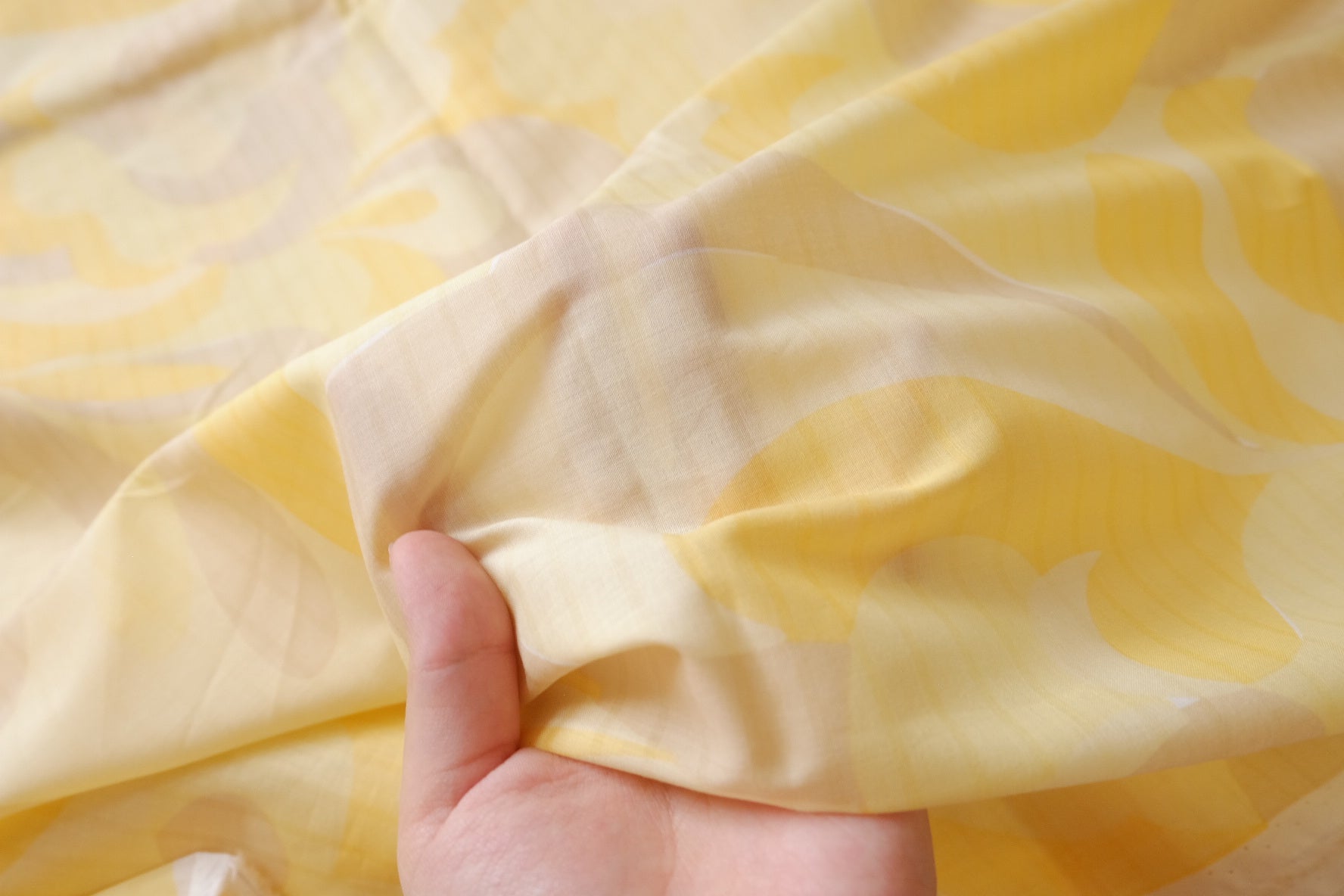 Yellow Shadow Fine Cotton Lawn — 2.19 yd