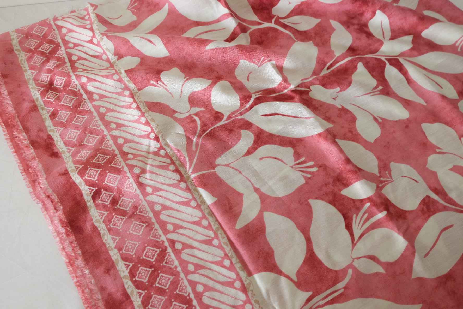 Border Print Tencel Cotton Fabric – 3.3 yd