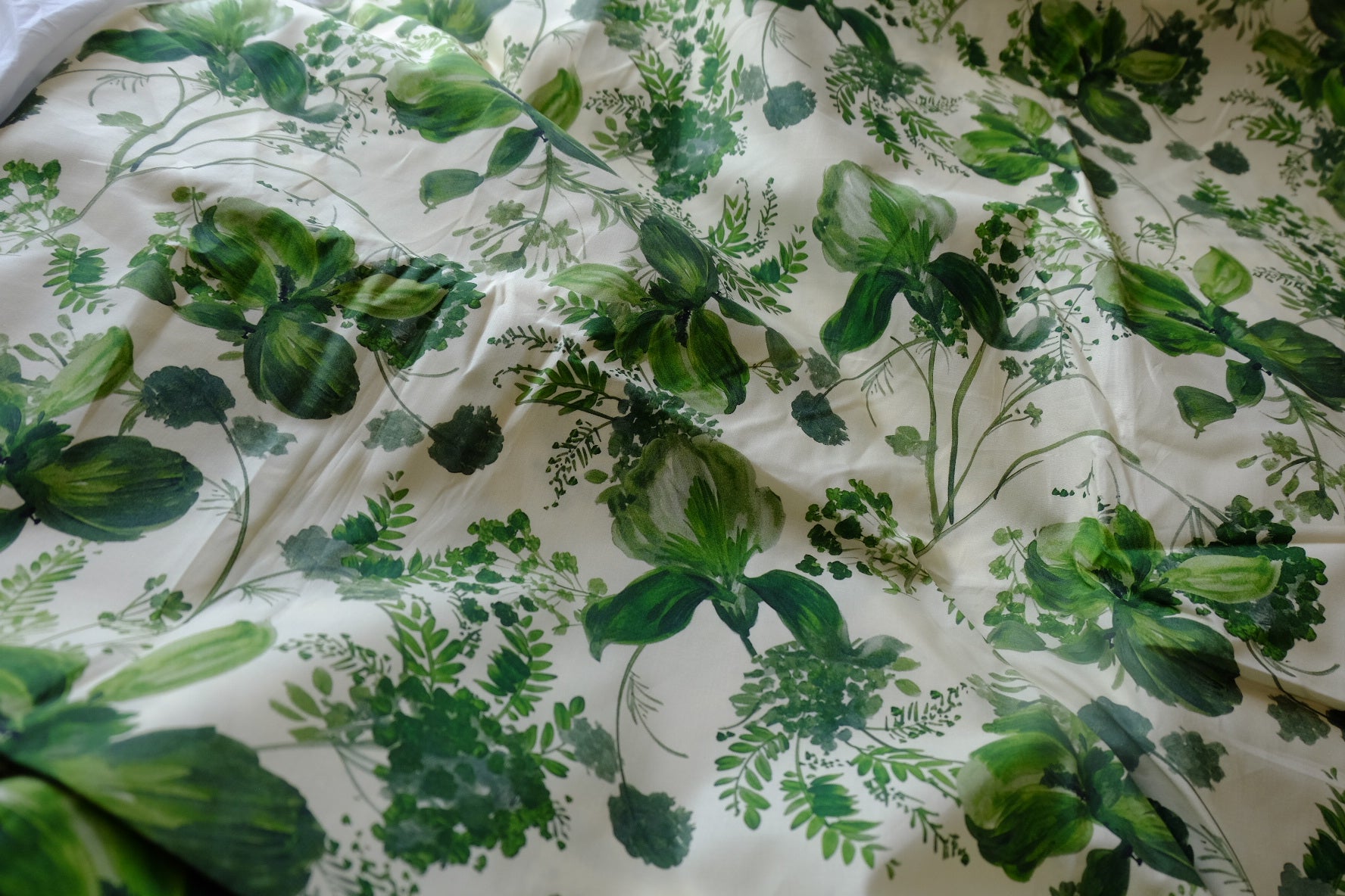 Green Garden Deadstock Cotton Lawn Fabric - 3.28 yd
