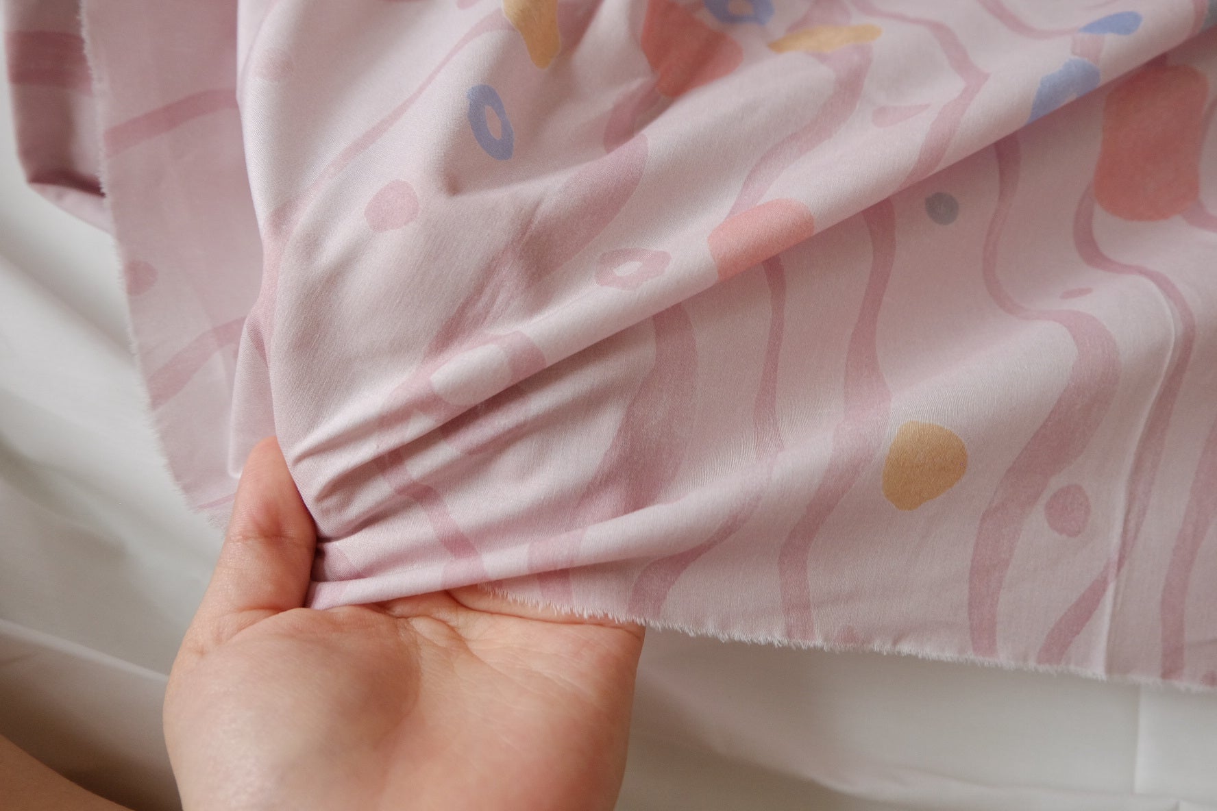 Pastel Confetti Cotton Poplin Fabric - 2.19 yd