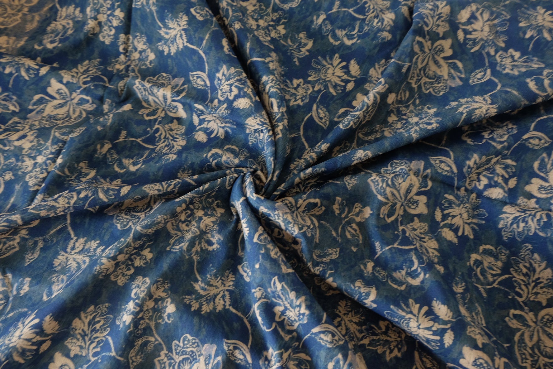 Indigo Vintage Floral Linen Cotton – 3.3 yd
