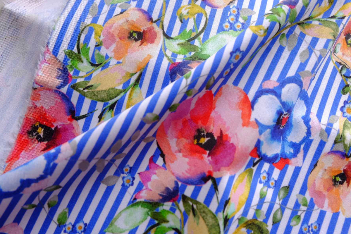Statement Floral Cotton Sateen — 2.2 yd / 2.7 yd
