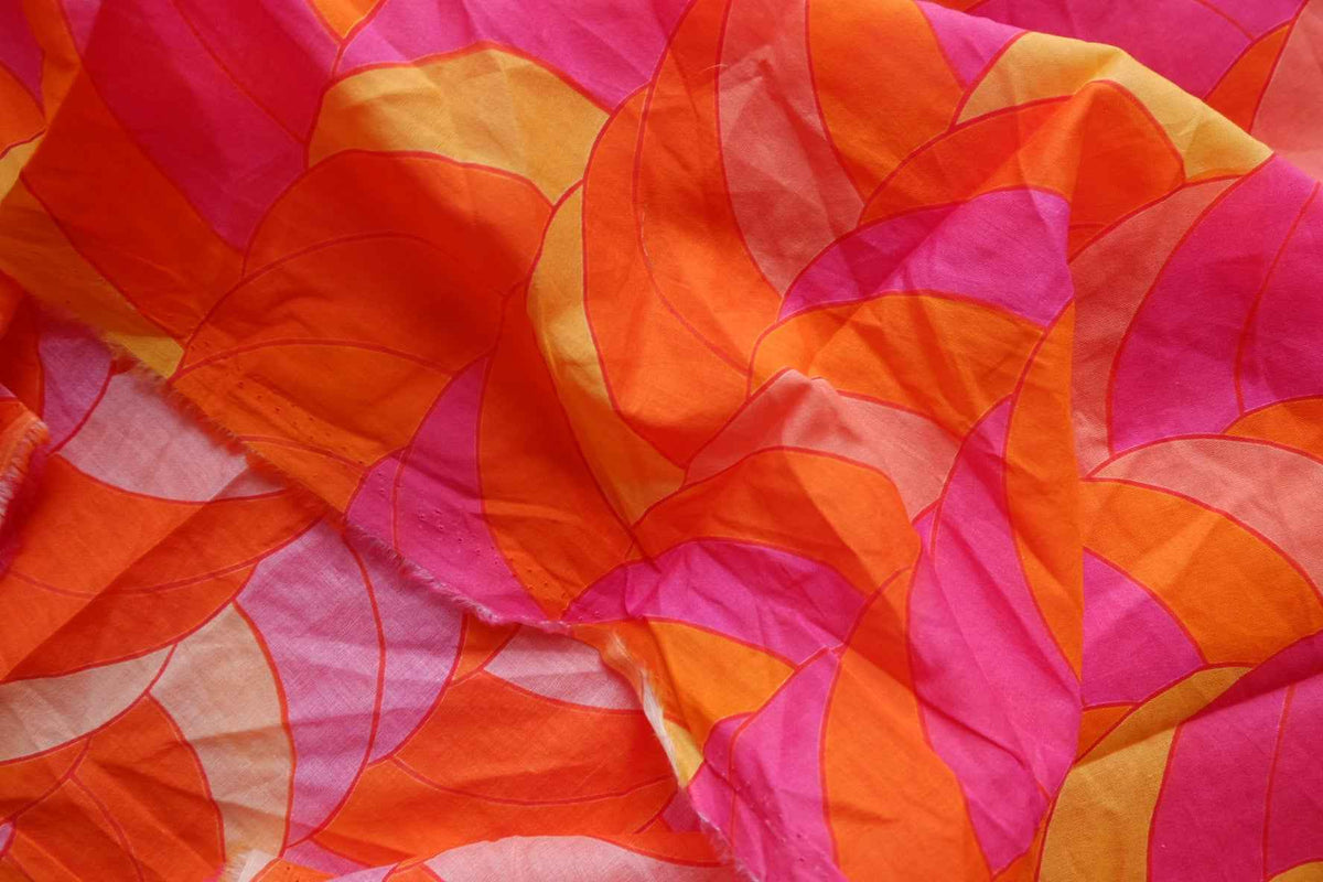 Sunset Wave Cotton Voile — 3.0 yd