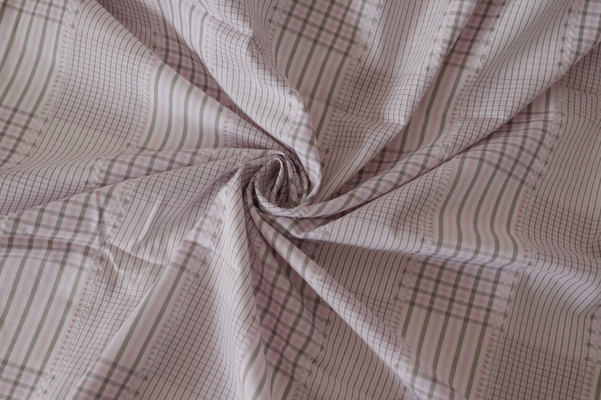 Fringed Patchwork Check Cotton – 2.2 yd