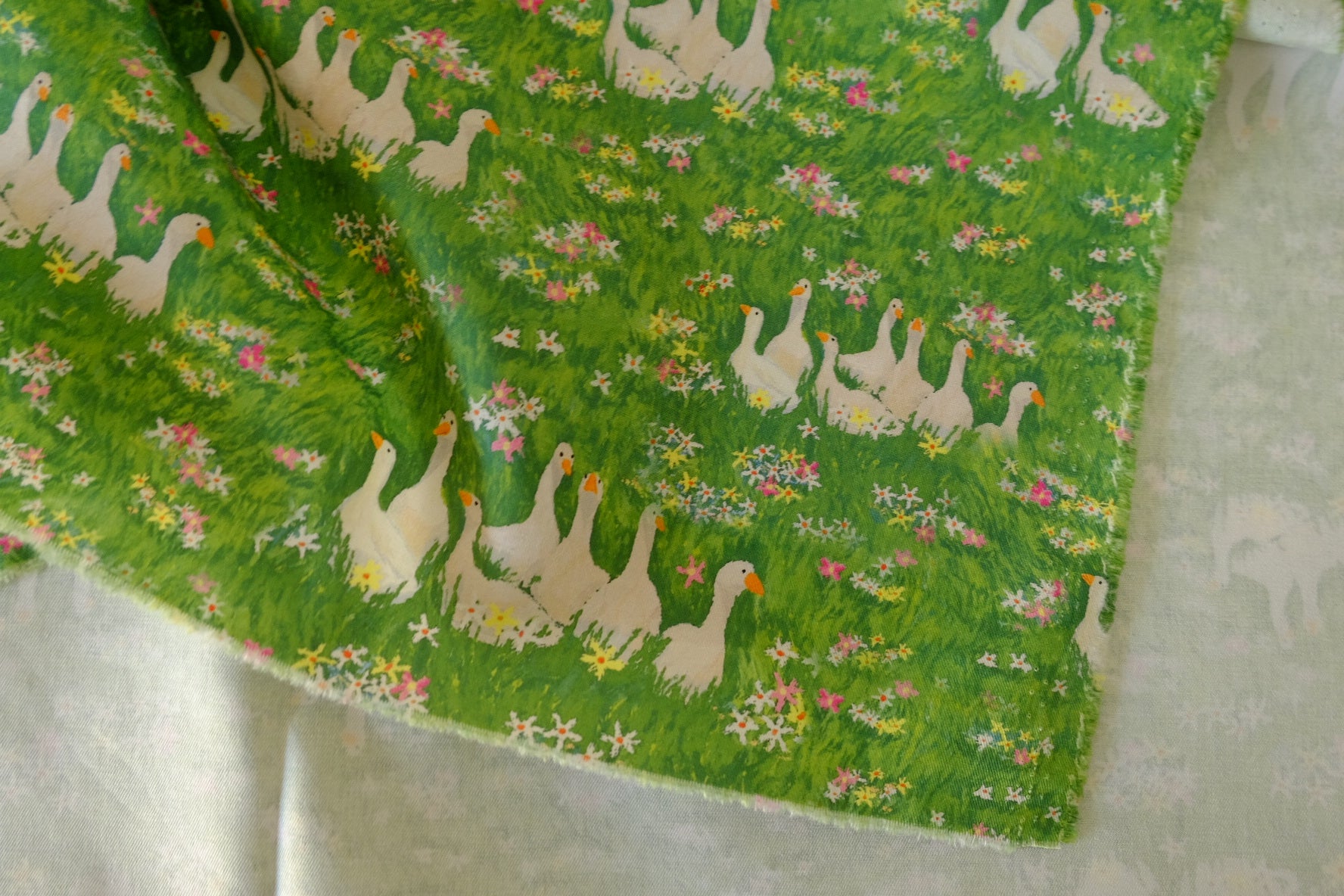 Goose Meadow Cotton Twill Fabric – 2.2 yd