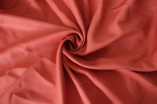 Coral Terracotta – Frosted Cupro Twill – 2.2 yd