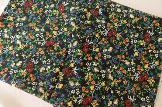 Dark Garden Floral Tencel  Fabric – 3.3 yd