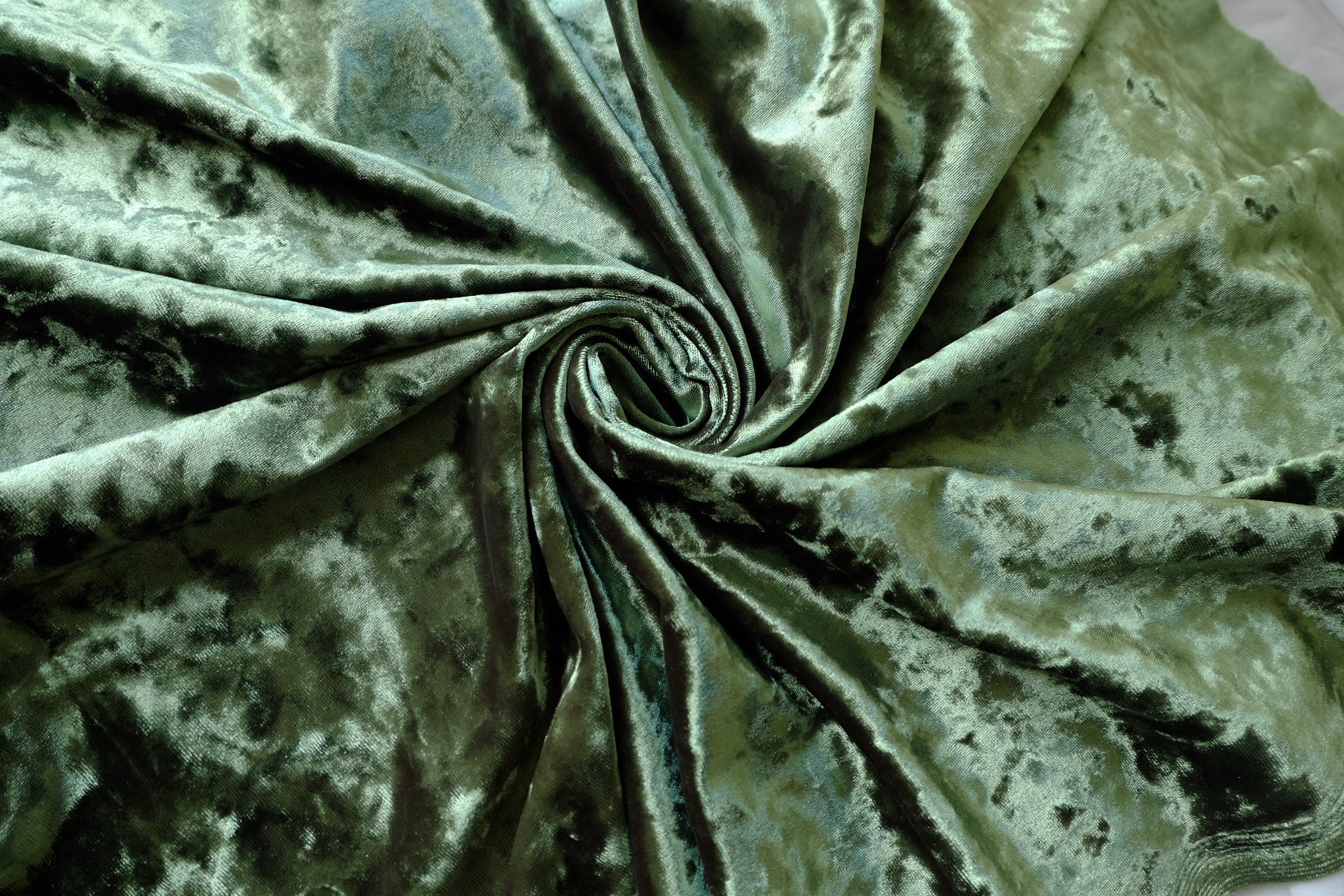 Forest Green Crushed Velvet – 2.2 yd