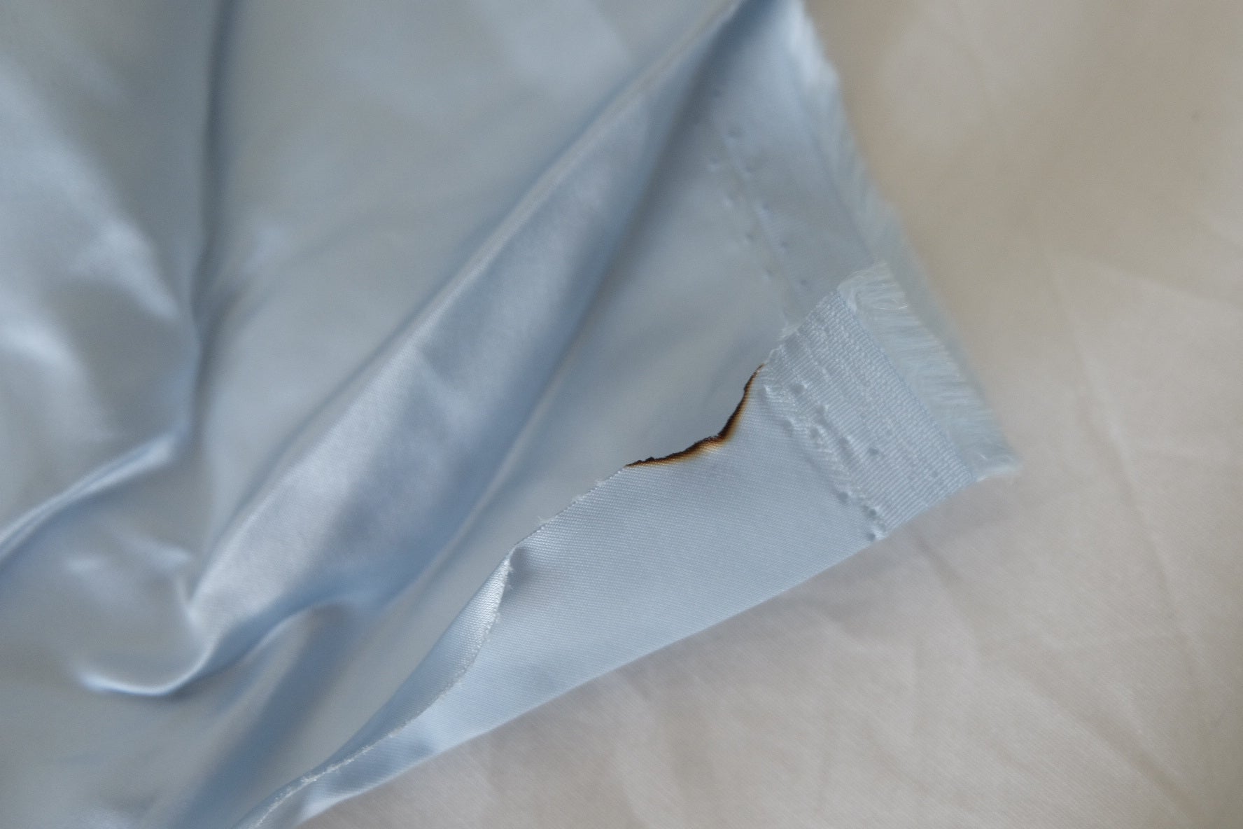 Powder Blue Cupro Satin Fabric – 3.3 yd