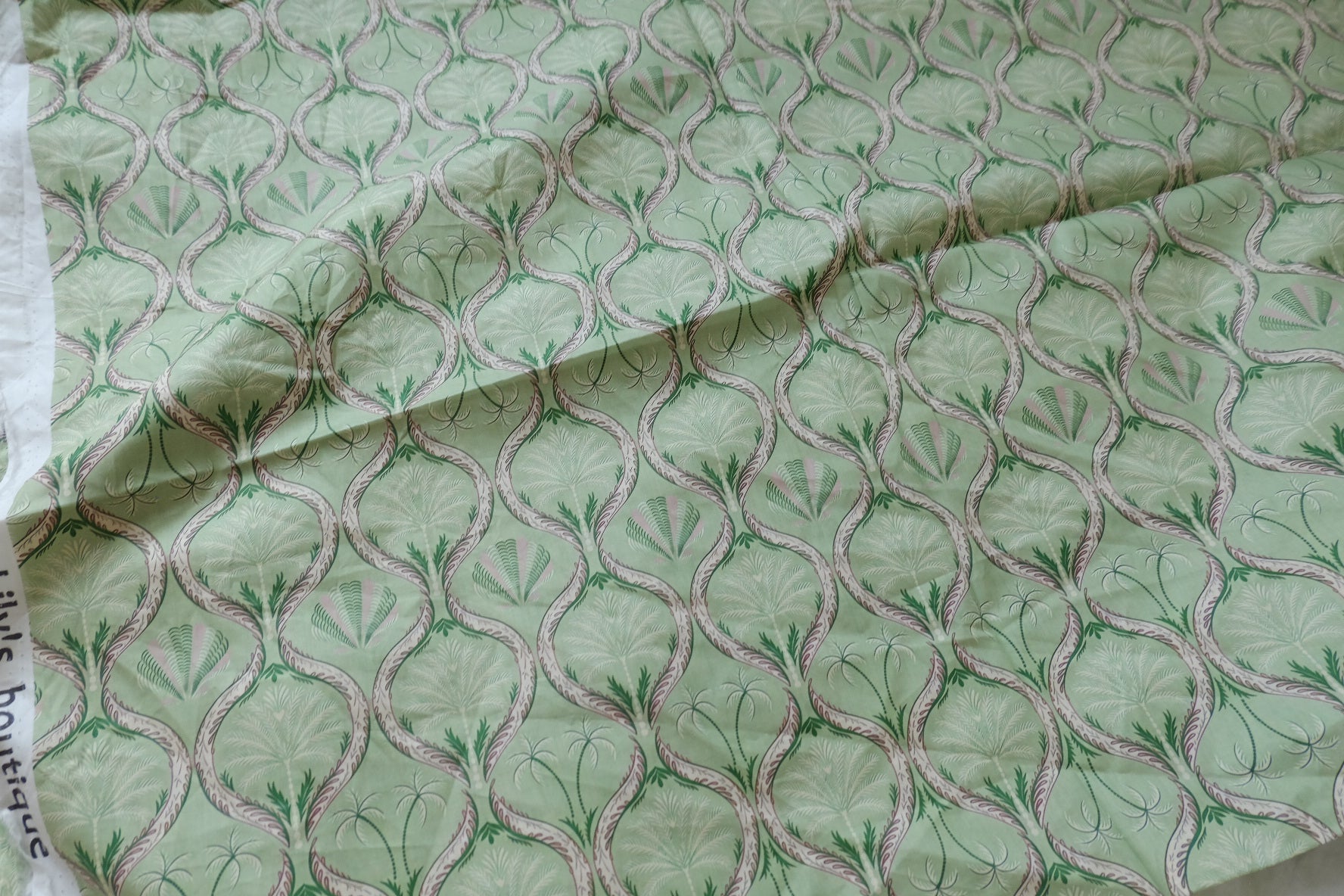 Green Palm Fine Cotton Lawn — 1.2 yd