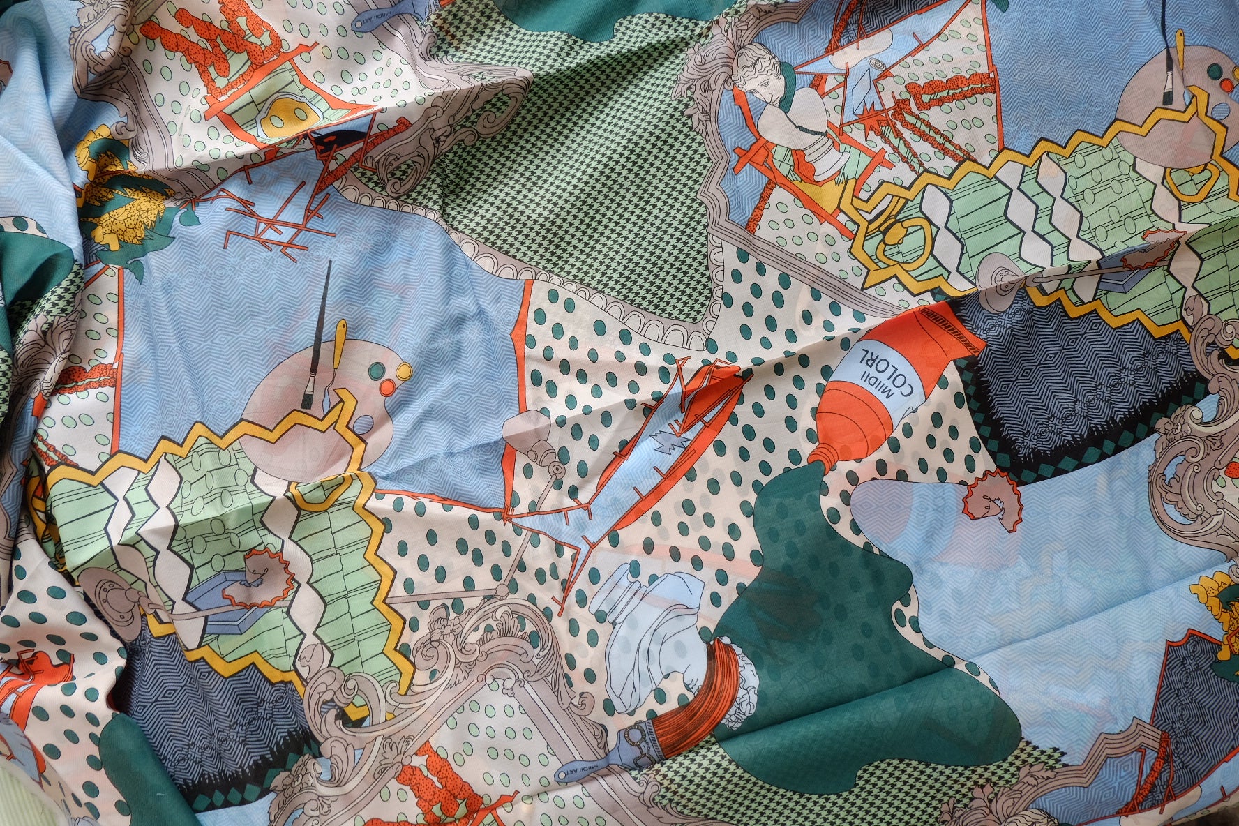Designer Patchwork Print 80s Cotton Poplin Fabric 2.2 Yards