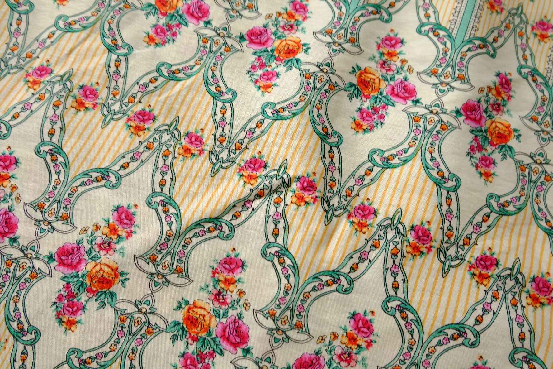 Vintage Rose Tencel Linen Fabric - 2.19 Yards