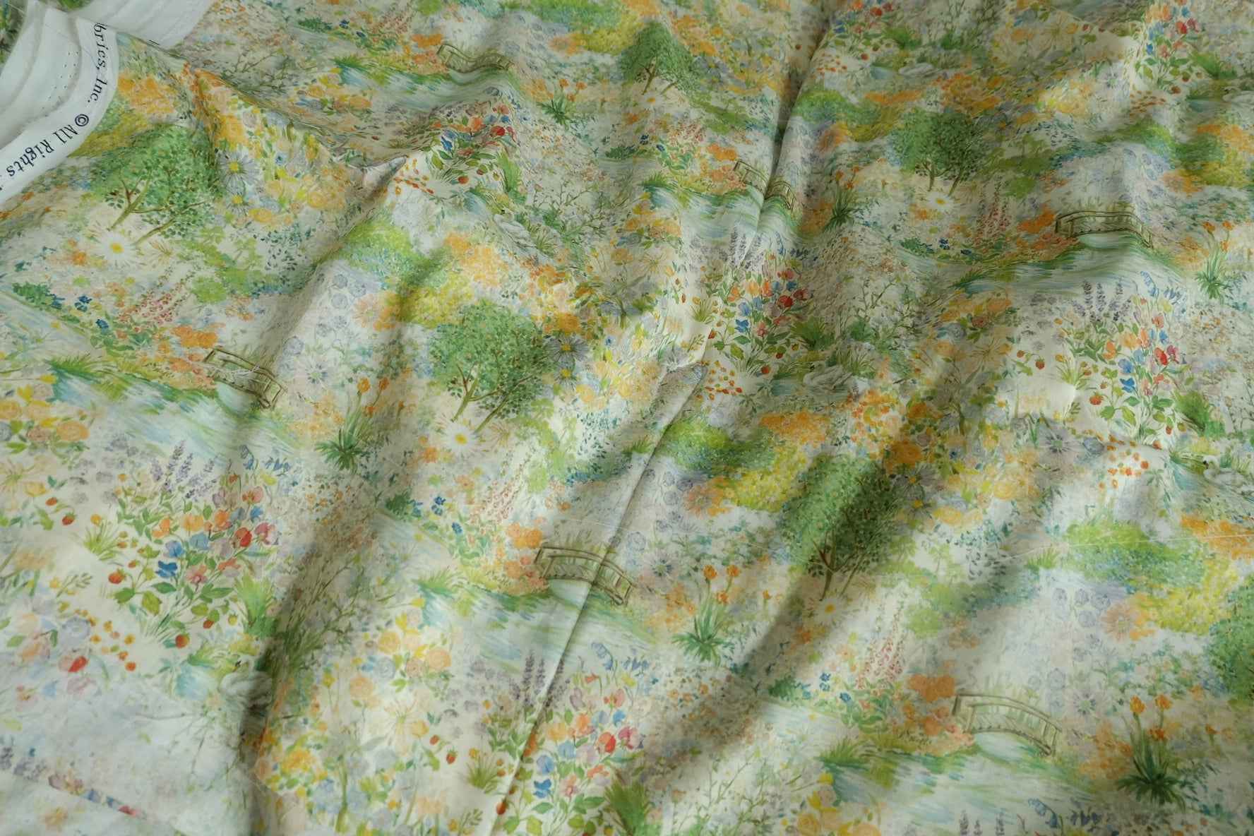 Storybook Garden 80s Lightweight Cotton Fabric - 1.64 yd