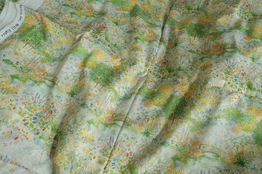 Storybook Garden 80s Lightweight Cotton Fabric - 1.64 yd
