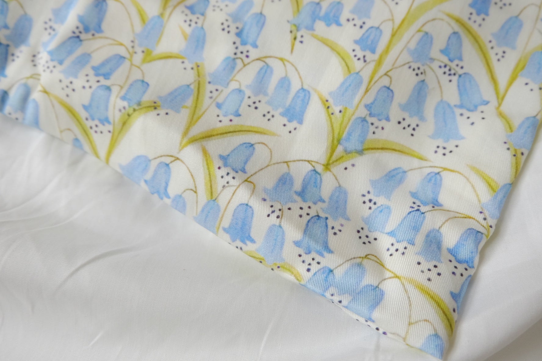 Blue Bellflower Lyocell Twill Fabric - 3.28 yd