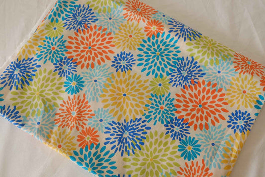 Colorful Firework Floral 40s Cotton Poplin Fabric – 2.2 Yards