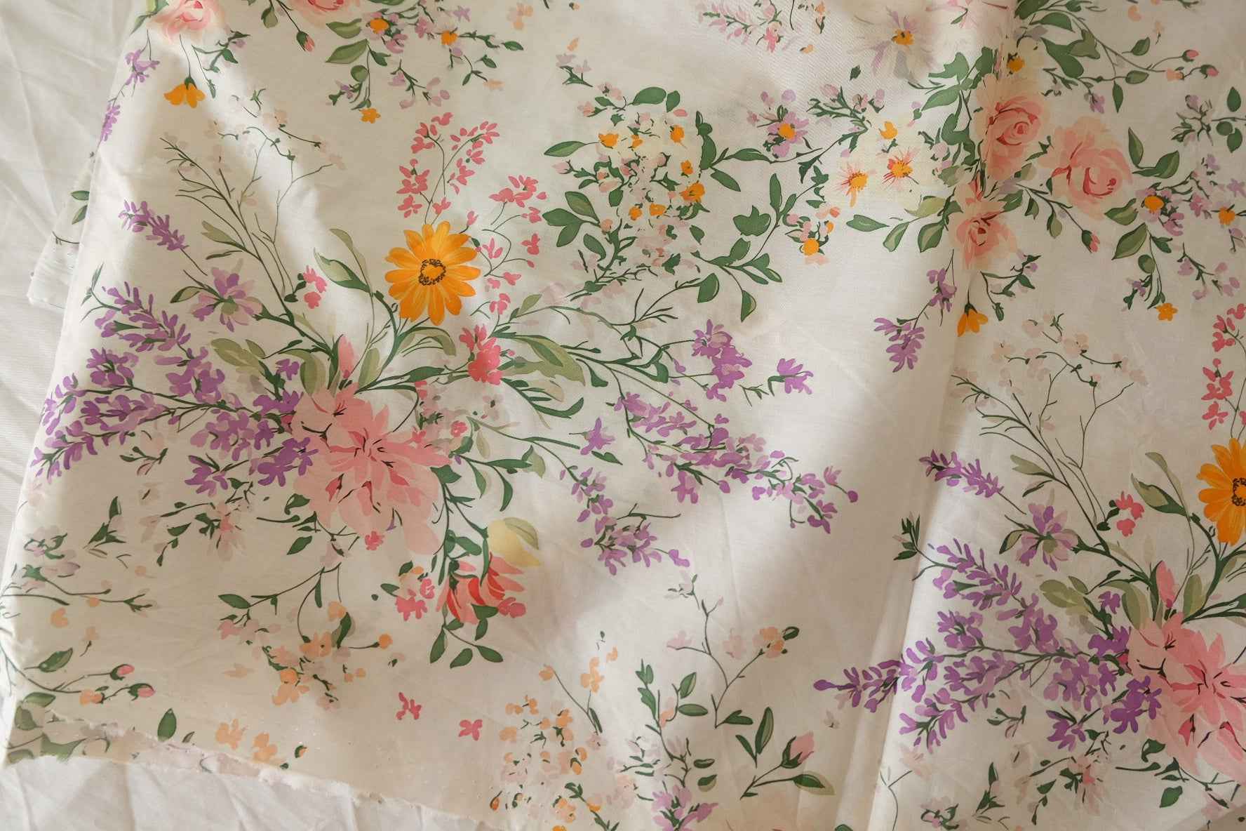 Soft Garden Floral Cotton Lawn — 2.41 yd