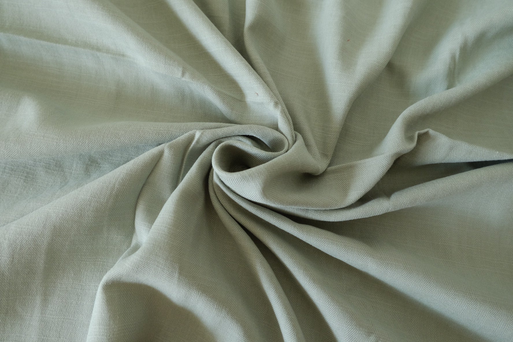 Super Soft Cotton Linen Blend Fabric in Sage Grey - 3.3 yd